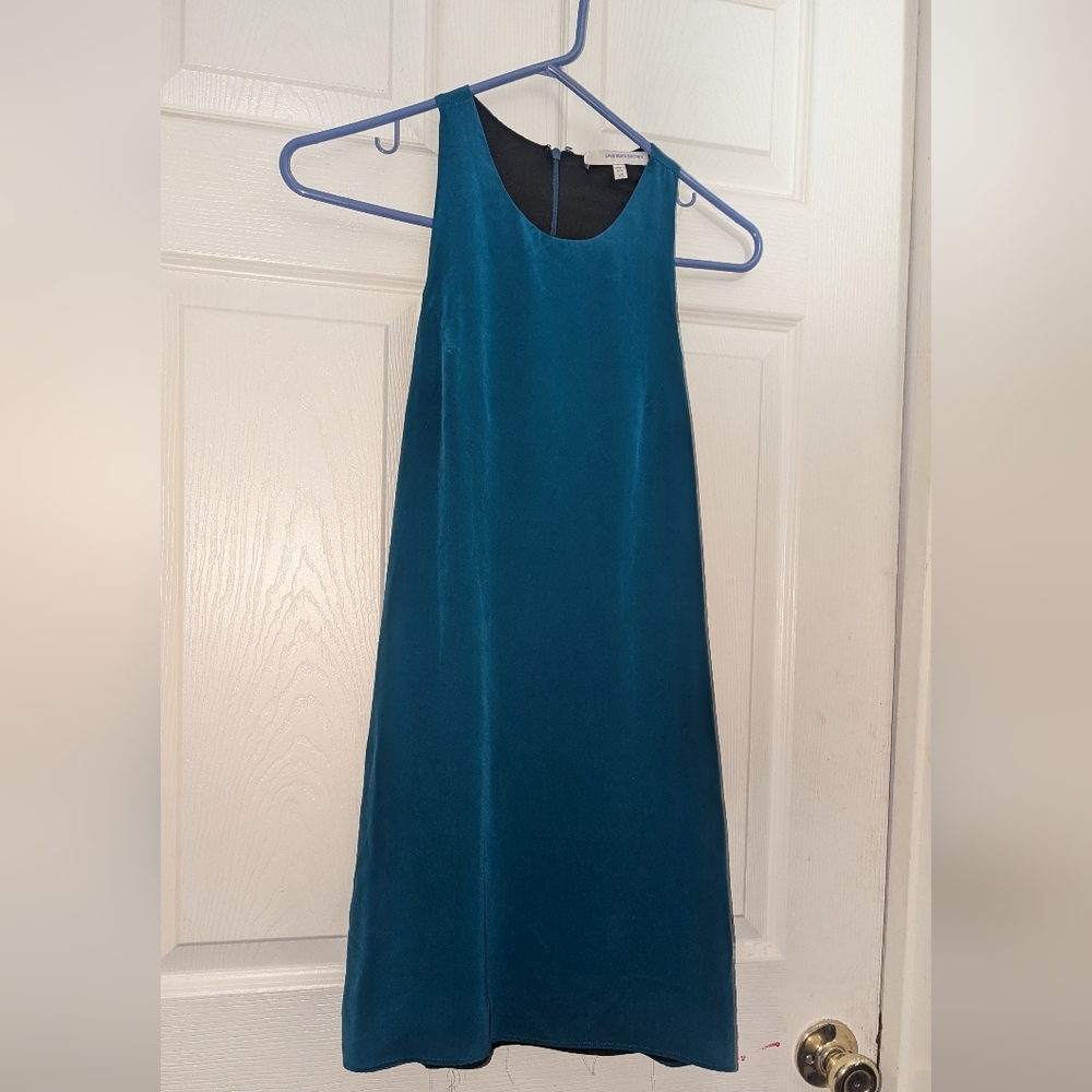 Teal Silk Racer back